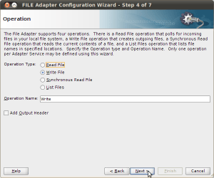 FILE Adapter Configuration Wizard - Step 4 of 7_013